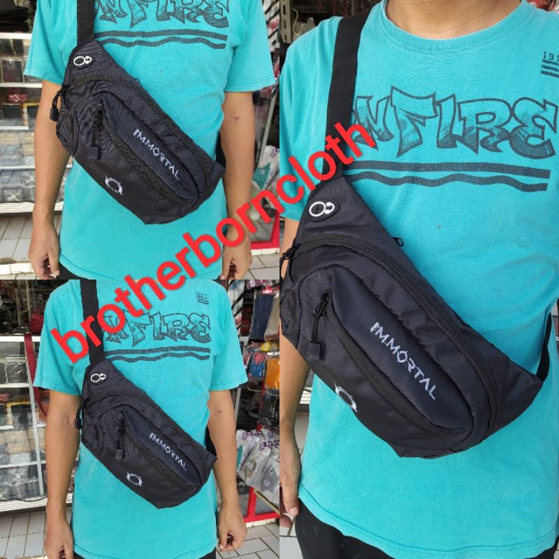 tas pinggang distro pria slempang gaul brother born