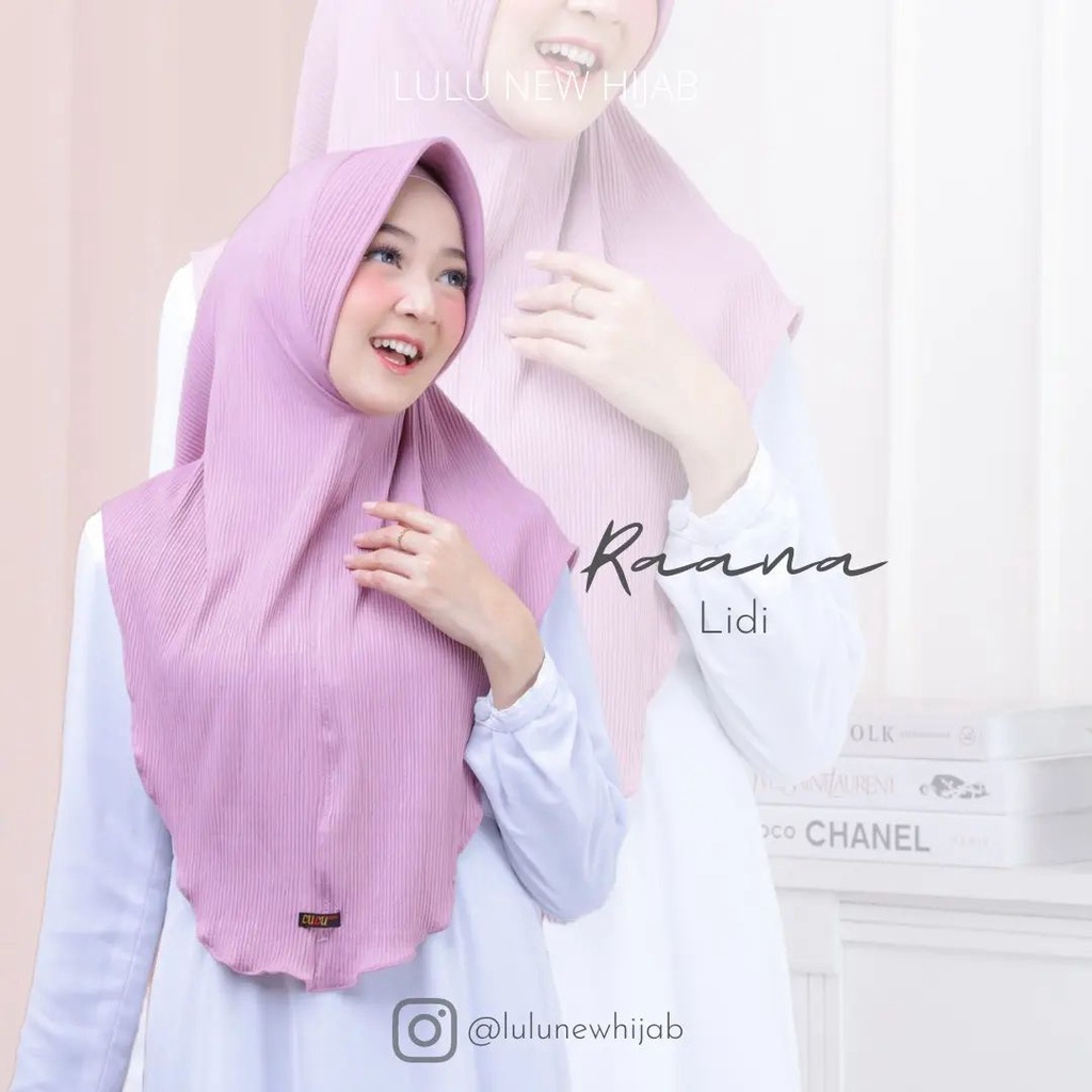 Terbaru Hijab Instan Raana Crinkle Lidi Ori Lulu