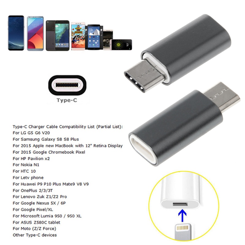 Converter Adapter btsg 8pin Untuk Wanita Ke Tipe C Male Untuk5