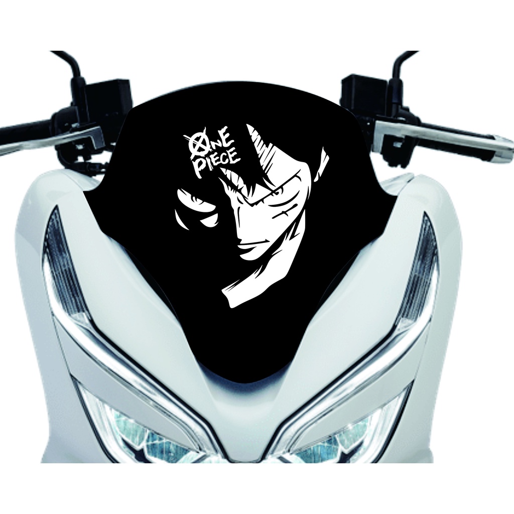 stiker one piece stiker cutting motor mobil laptop