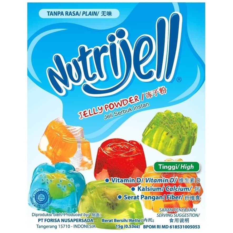 

nutrijell plain jelly 15 gr