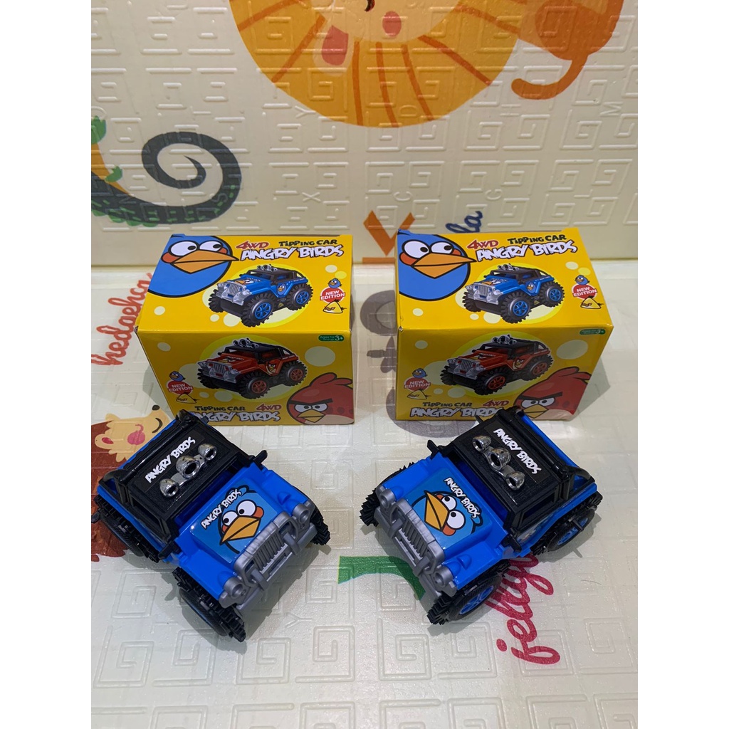 {PM} MAINAN ANAK-ANAK MOBIL MINI TIPPING CAR ANGRY BIRDS 4WD