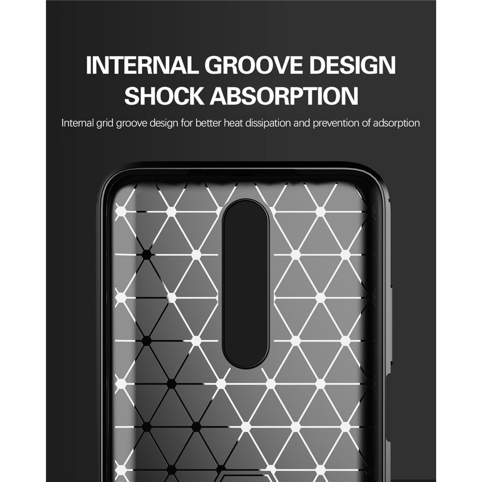 Case Xiaomi Redmi 8 Ultra Slim Ipaky Carbon Premium Softcase + Tempered Glass Antigores Kaca Layar