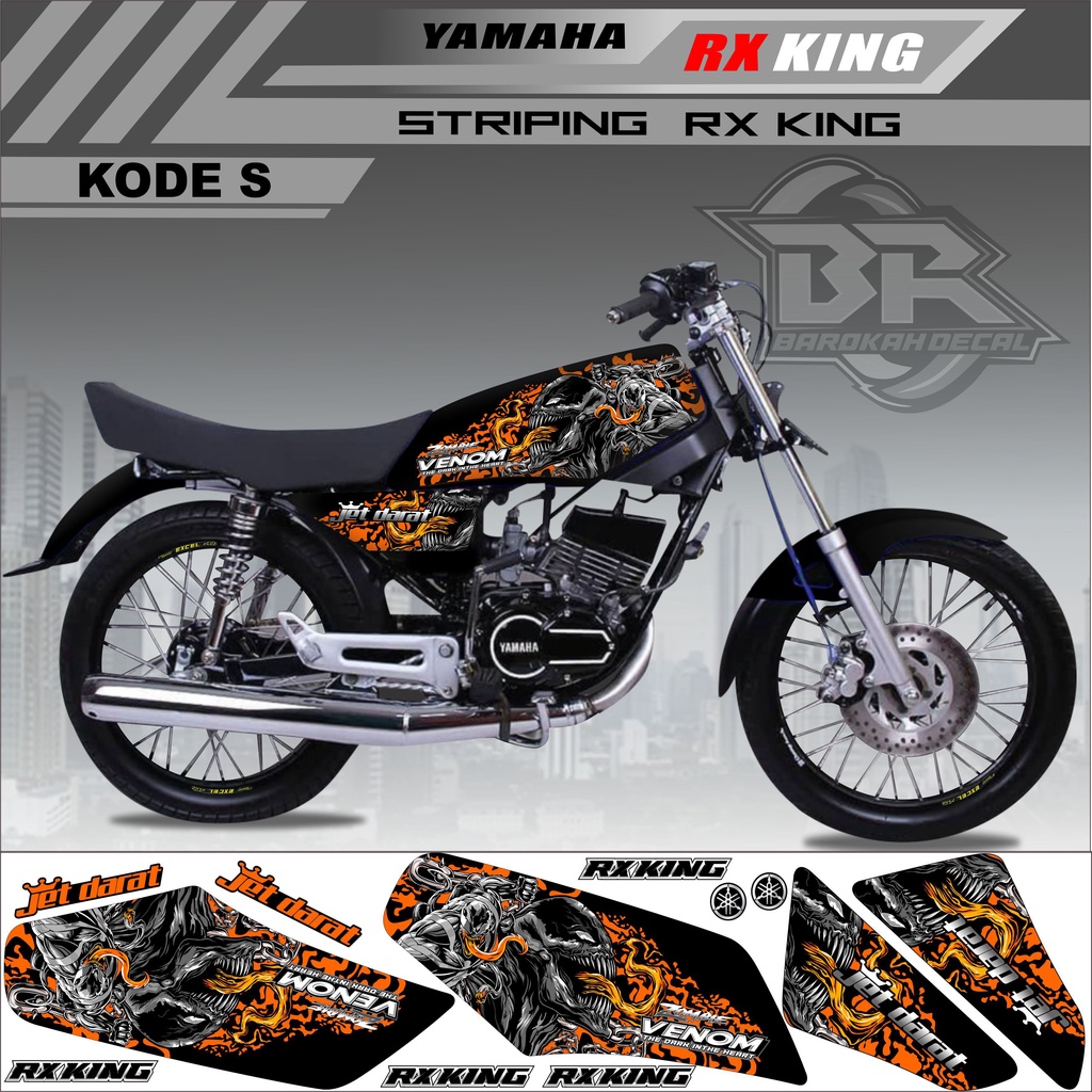 Sticker Rx King Variasi Stiker Lis Striping Rx King Kode S