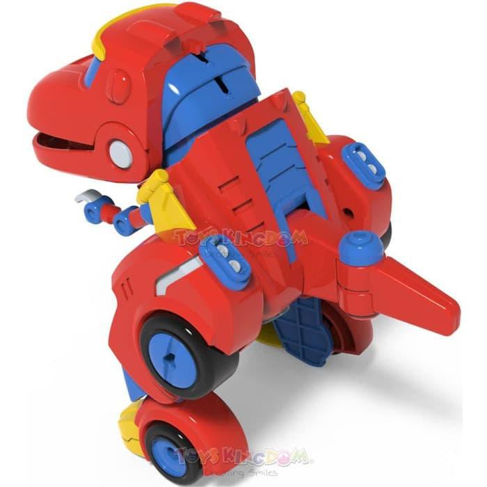Toys Kingdom Gogo Dino Mini Transformation Rex Tyrannosaurus Original Berkualitas