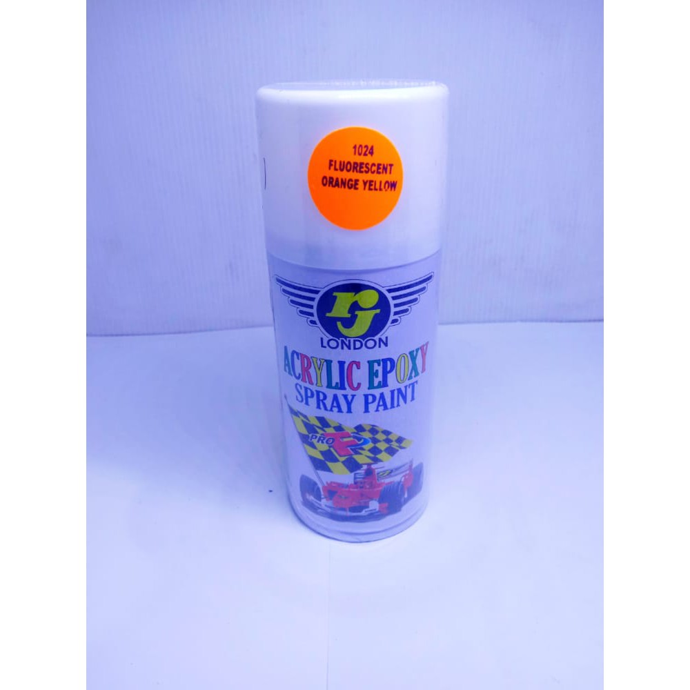 1024 Cat Pylox Pilox Semprot RJ London Fluorencent Orange Yellow
