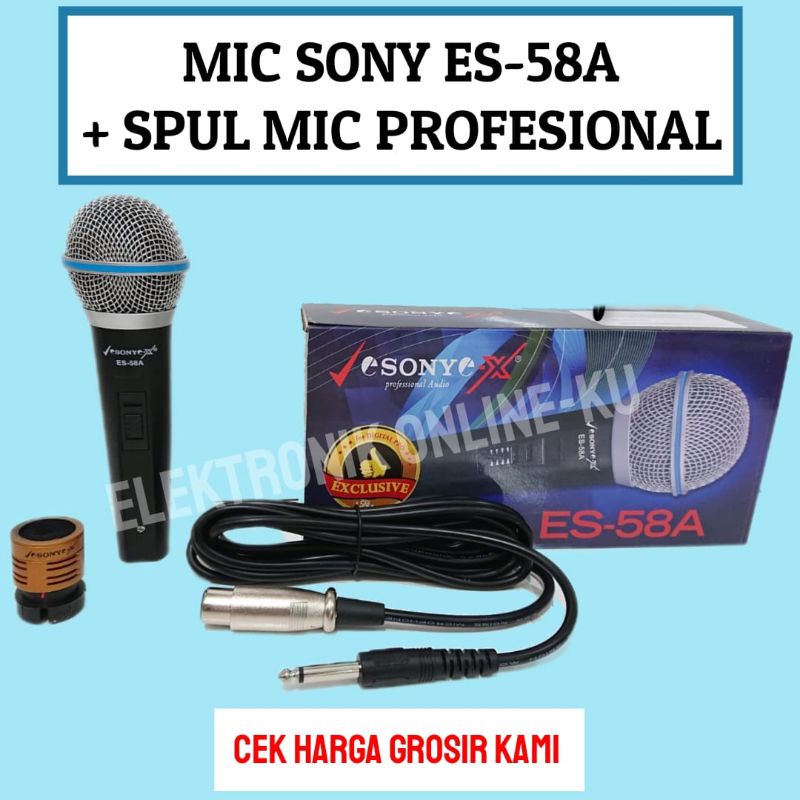 MIC SONY ES-58A + SPUL MIC PROFESIONAL