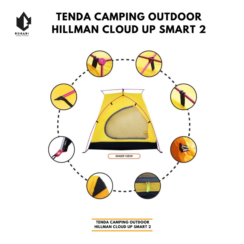 Tenda hilman Cloud UP smart - Tenda Hilman CloudUP - Tenda Camping - tenda hiking - tenda outdoor - tenda double layer - tenda waterproof