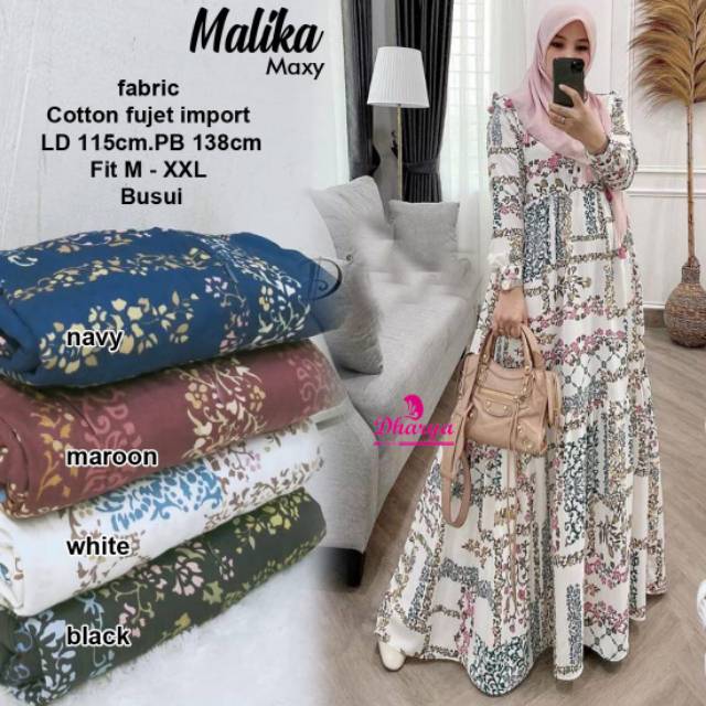 Malika maxy/maxi dress/gamis