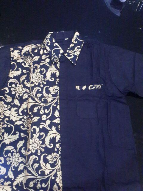 Kemeja Batik Merak Kembar Casual Modis Trendy Masakini M L Xl Batik Pekalongan
