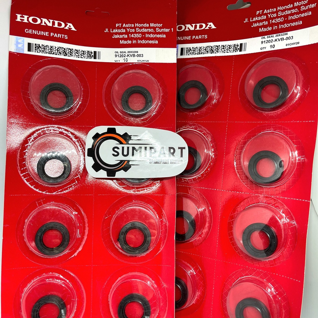 Oil seal As Pulley Pully Honda Beat Scoopy Vario karbu ( 91202-KVB-003 ) 20x32x6