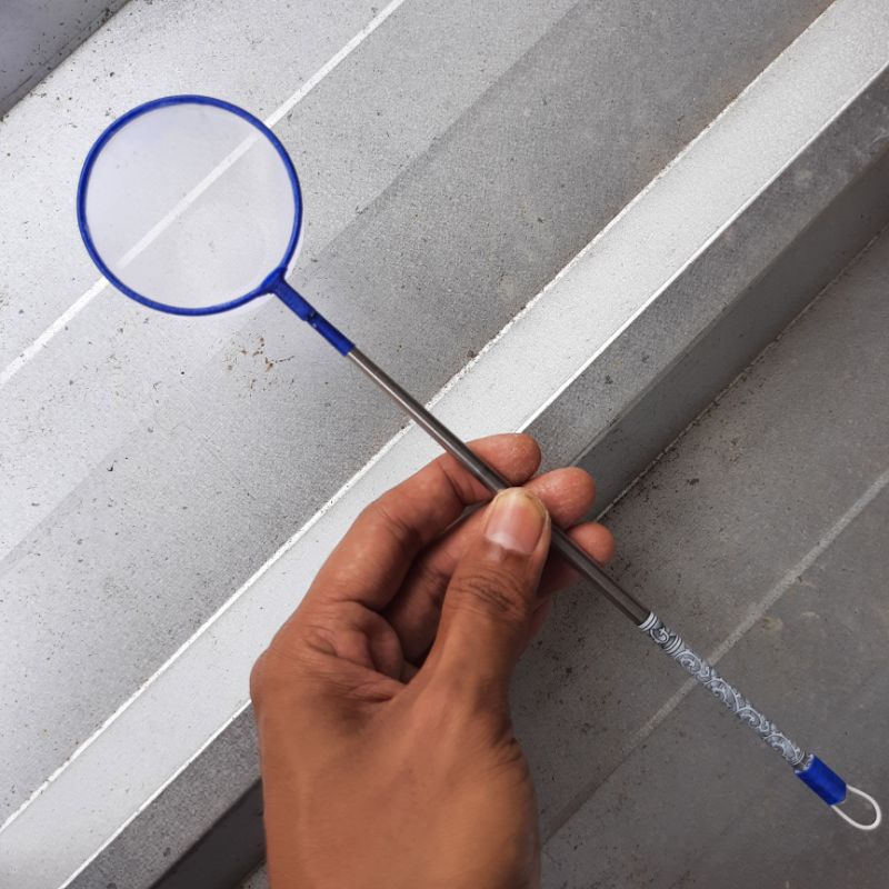 seser/serok ikan kecil bulat 6cm gagang stainless