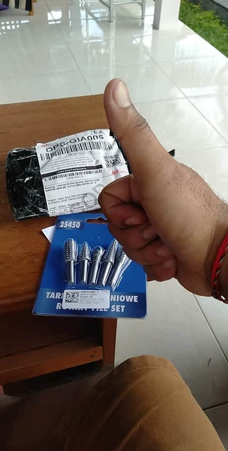 [best Quality] Mata Bor Kayu Wood Bits Steel 1/4 Inch 5pcs