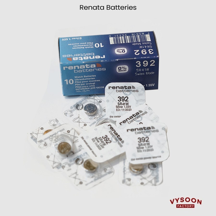 Baterai Battery Renata 392 SR41W SR 41 W Baterai Jam Tangan Original