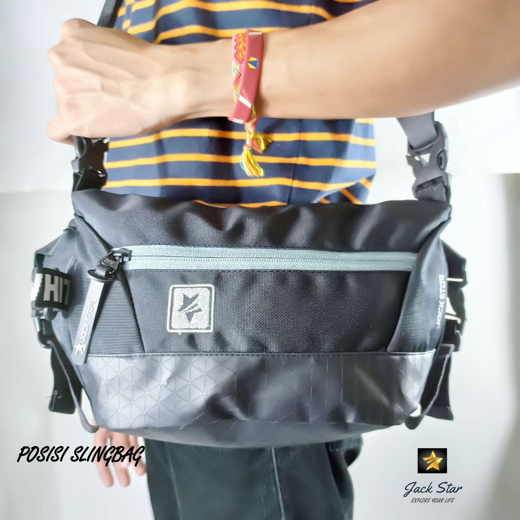 Tas Slempang Pria Sling Bag Waistbag Pria Tas Pinggang Waistbag Multifungsi Tas Selempang Terlaris Termurah