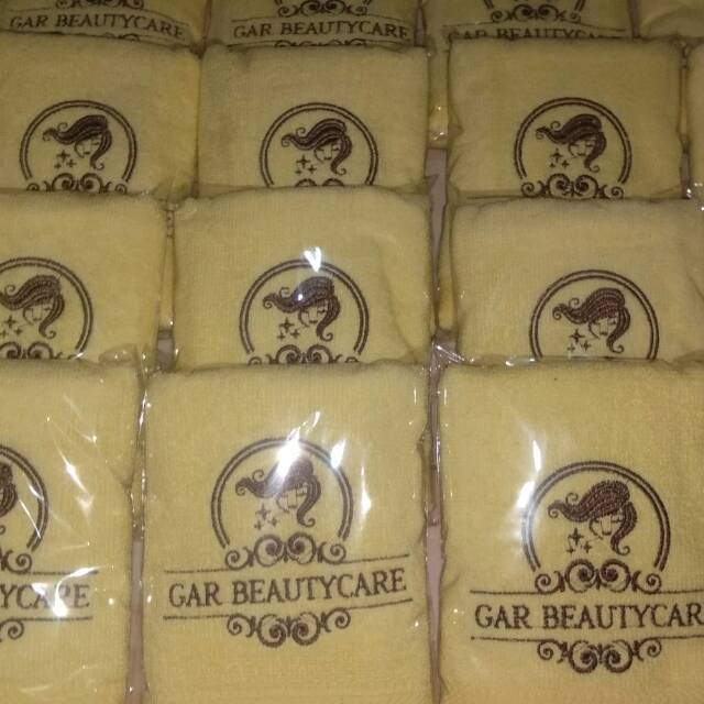 Handuk salon tebal 35x70 cm free bordir