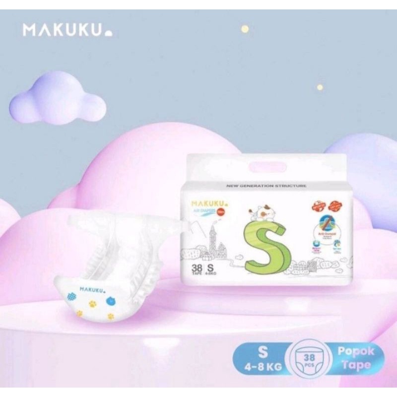 MAKUKU AIR DIAPERS SLIME+ TAPE NB28