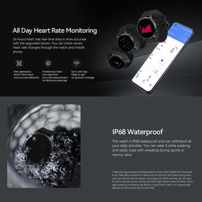 Smartwatch Haylou RT2 LS10 IP68 SP02 HD Display International Version