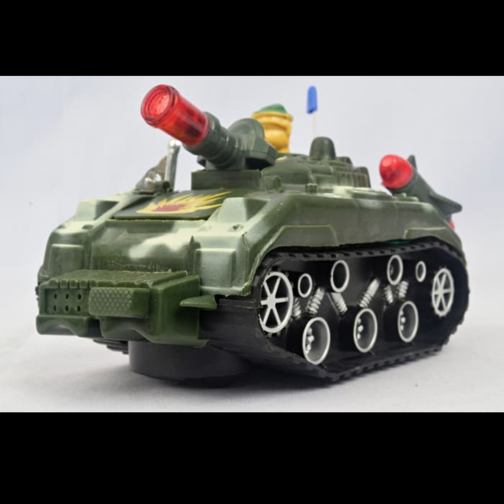 MOBIL MAINAN ANAK MILITER B/O UNIVERSAL FLASH VOICE TANK