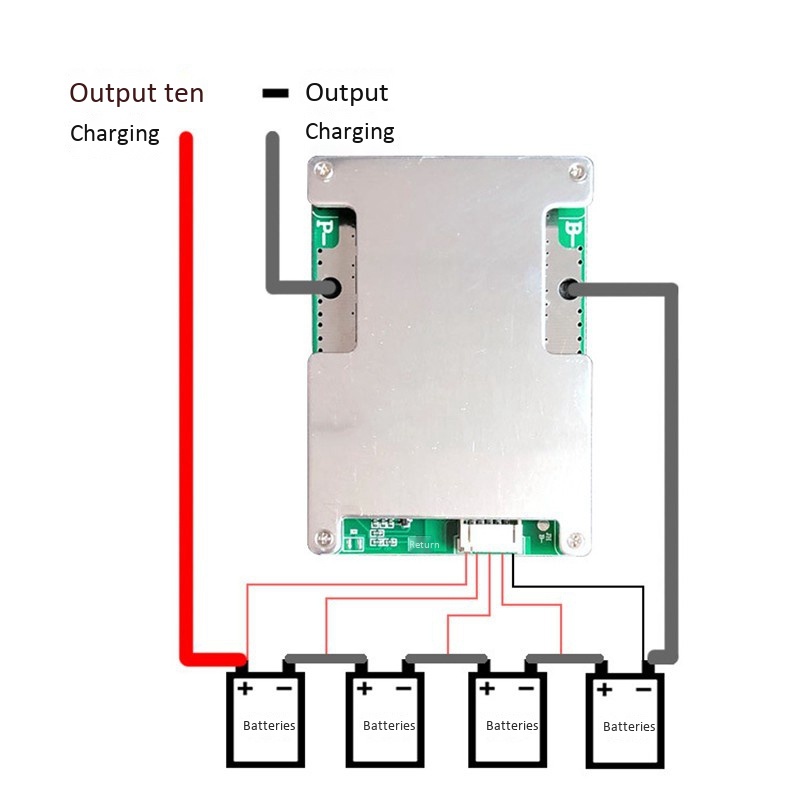 Papan Pelindung Charger Baterai Lithium 4S 12V 800A BMS Li-Iron Dengan Power Baterai Balance / Enhance PCB