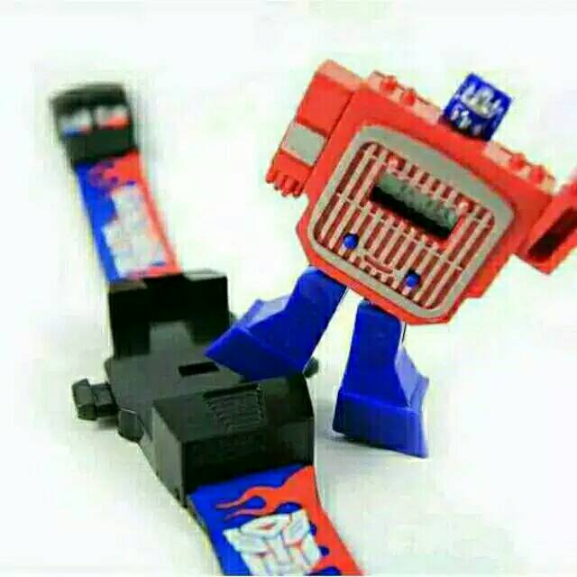 Ready 3 Warna Jam Tangan Anak Robot Transformers Rubber Digital