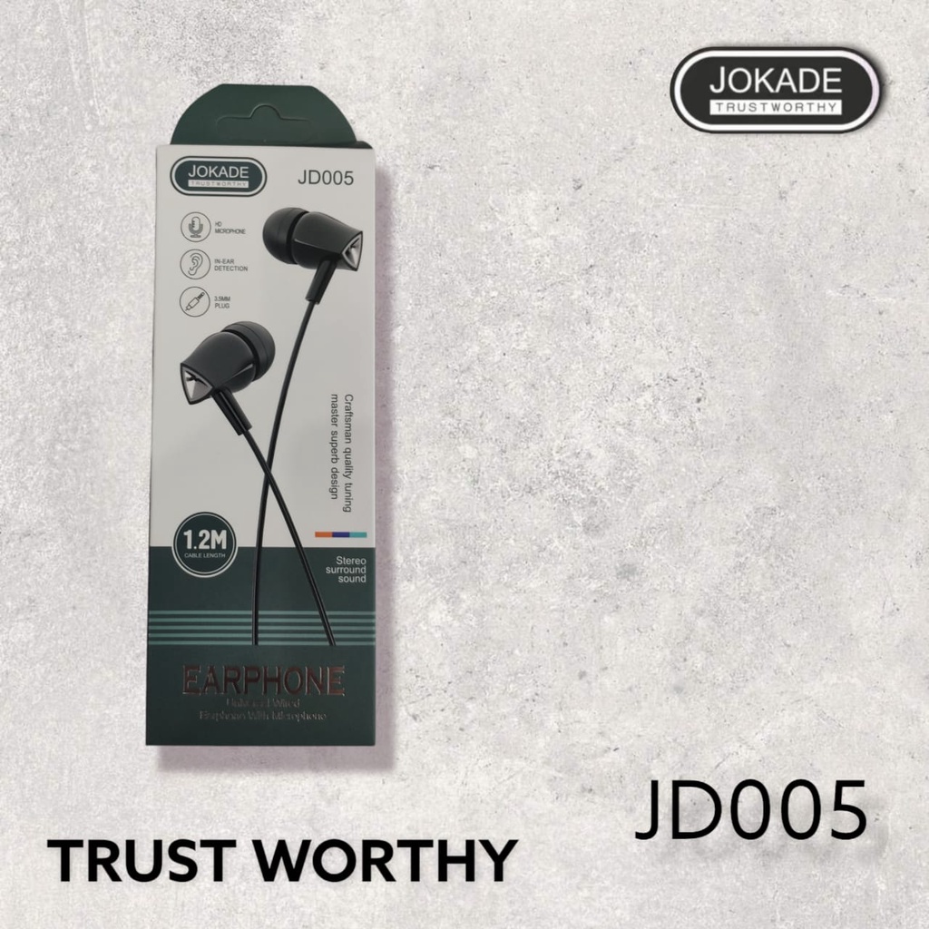 JOKADE JD005 Handsfree / Earphone / Headset Super Bass 3.5mm Built in