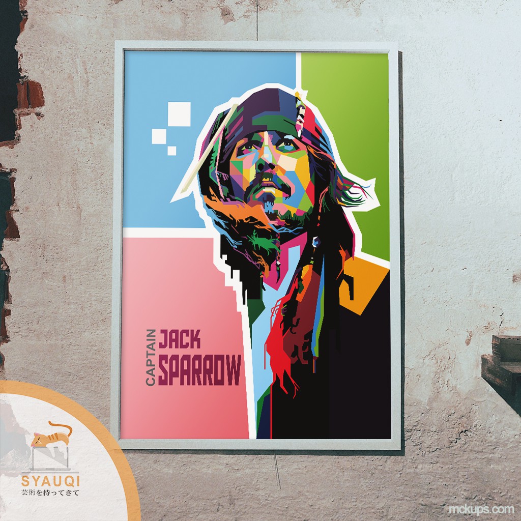 

Custom Sketsa Wajah WPAP Vector - Pop Art Asli Indonesia Cetak Kanvas dan Frame
