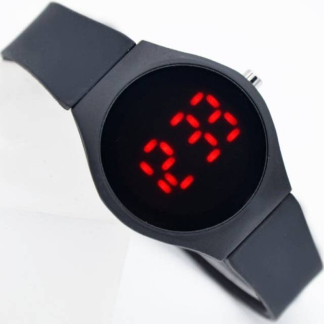 Jam Tangan Pria/Wanita Kasual LED Digital Strap Rubber LD-13