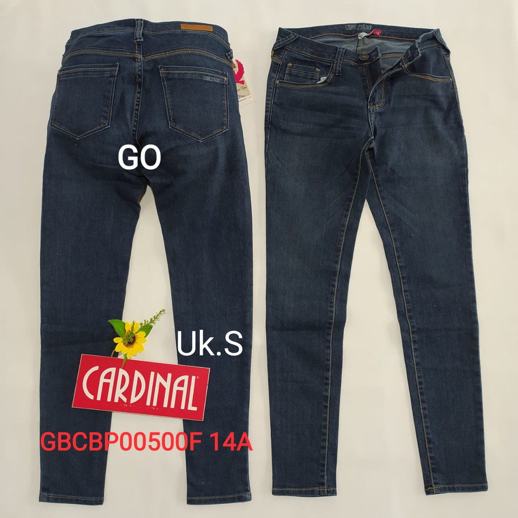 gof S CELANA JEANS CARDINAL Pensil Casual Stretch Skinny Slimfit Super Skinny Celana Panjang Ladys