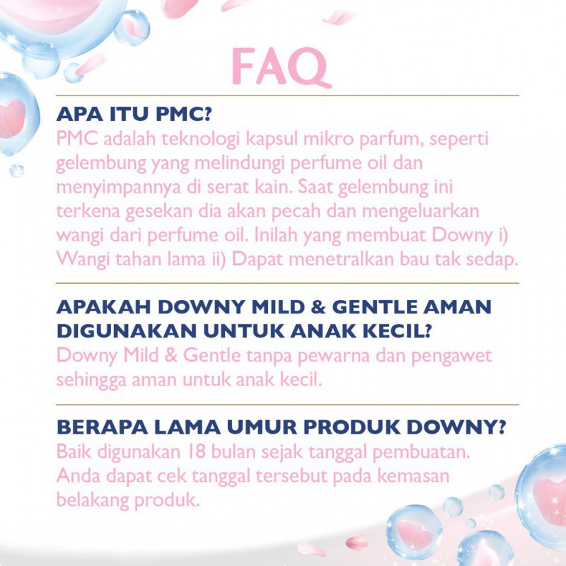 Downy Pelembut &amp; Pewangi Pakaian Mild &amp; Gentle for Baby Refill - 650 ml