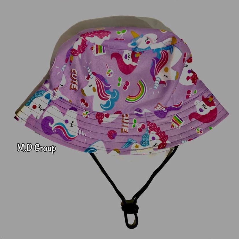 Topi Bucket Hat Anak Tali Sablon Motif Lucu Topi Bucket Anak Laki Laki Perempuan Sablon Lucu Kekinian