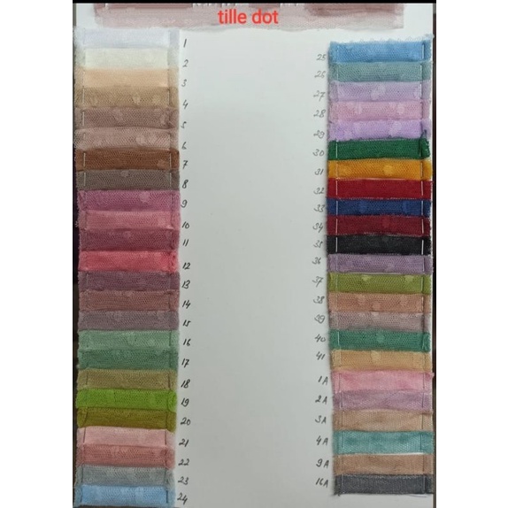 bahan/ kain tille dot