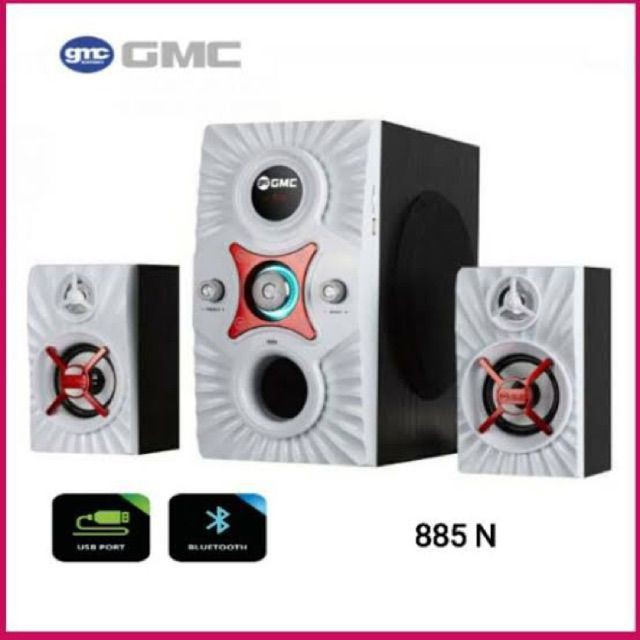 [SUSE] SPEAKER GMC 885N BLUETOOTH SD CARD USB REMOTE RADIO SPIKER ACTIVE NGEBASS