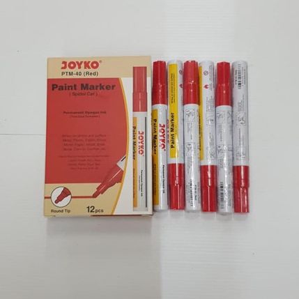 

SPIDOL PERMANEN JOYKO PTM-40 MERAH | PAINT MARKER | STATIONERY | ATK