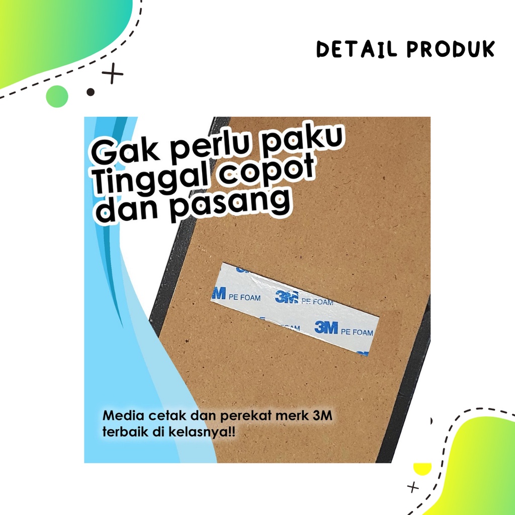 Frame Hiasan Dinding Aesthethic Wall Decor Minimalis Pajangan Rumah Dekorasi Poster  Quotes Kaligrafi Gold Hitam Putih 3D Kayu Tebal  20 x 30 - 30 x 40