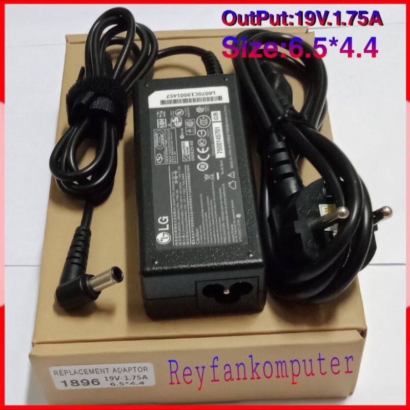 Adaptor Charger laptop LG Original 19V - 1.75A Jarum