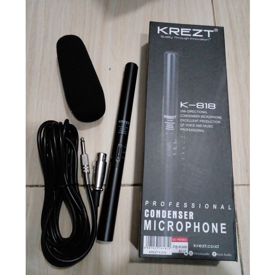 MICROPHONE CONDENSOR KREZT K - 818 mic mikrofon kondensor krezt k818