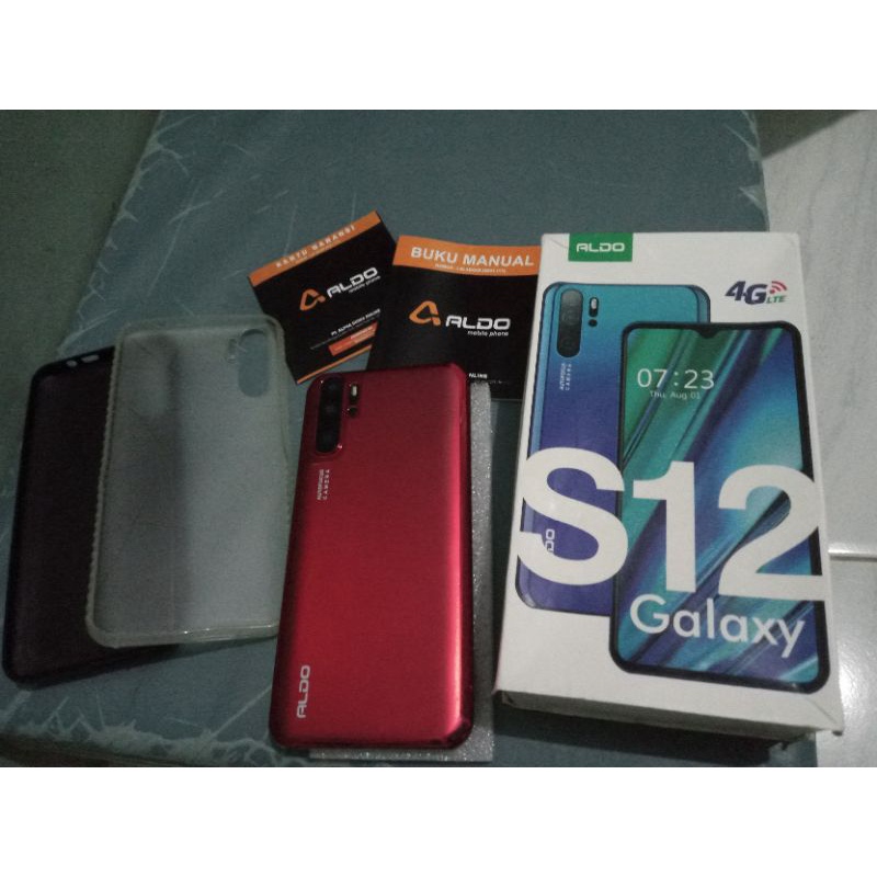 aldo s12 galaxy hp handphone ram6/64 warna merah harga NEGO dikit bekas second