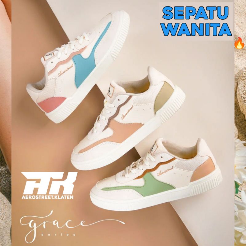 Aerostreet Grace Series Sepatu Sneakers Kasual Wanita