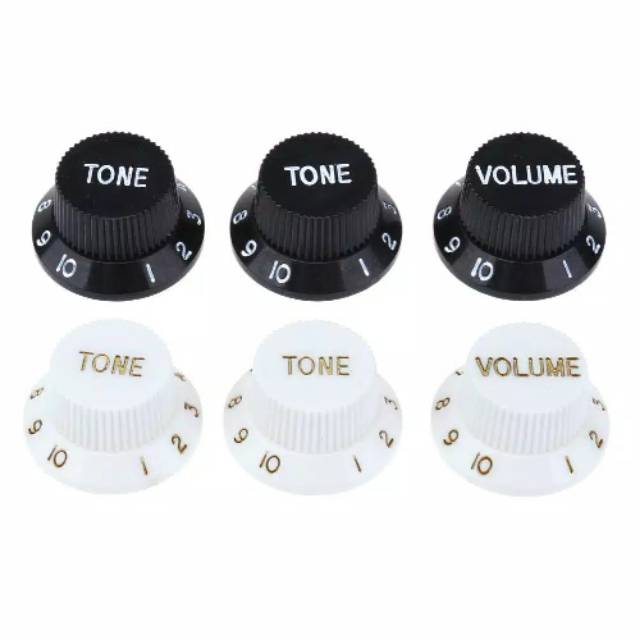 Knob Gitar Elektrik Fender Tone dan Volume 3pcs