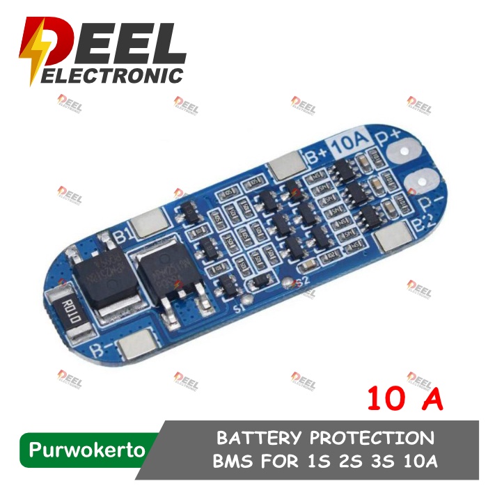 PROTECTION BOARD 10A BATTERY 1S 2S 3S BMS 10A LITHIUM BATTERY 18650
