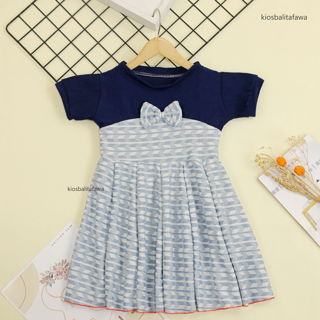 Dress Kelly 3-4 Tahun / Dres Pesta Murah Grosir Baju Harian Balita Perempuan Gaun Import Anak Cewek