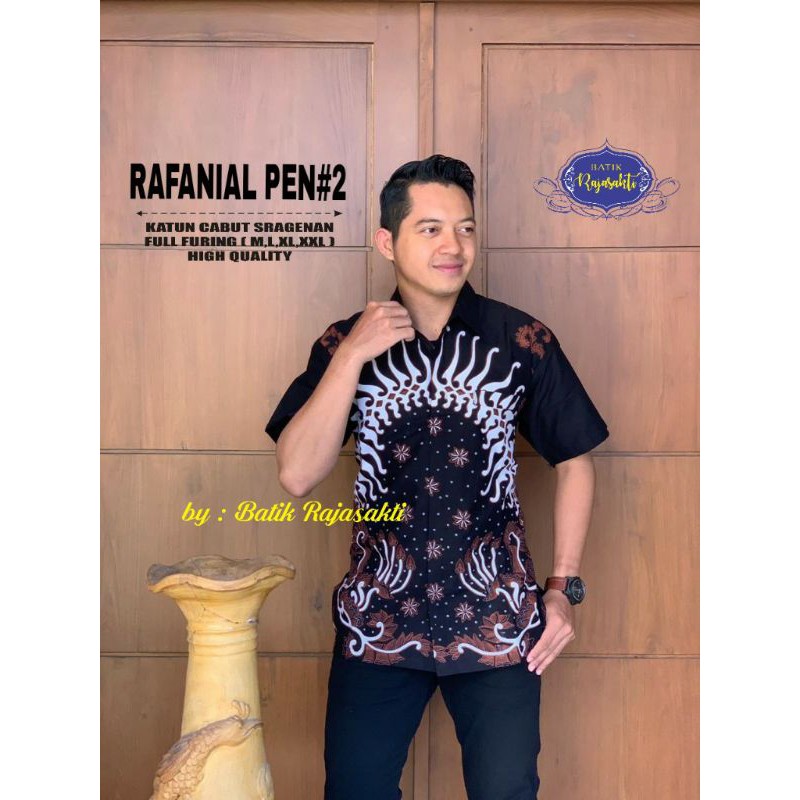 RAFANIAL PEN#2 KEMEJA LENGAN PENDEK KATUN CABUT SRAGENAN