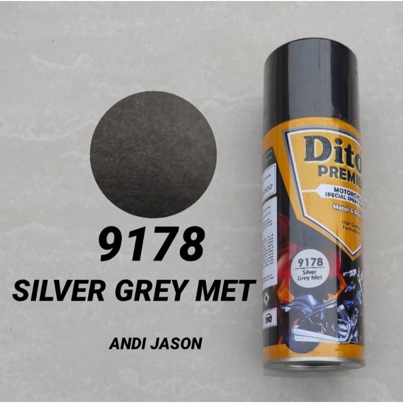 DITON PREMIUM CAT SEMPROT TAHAN BENSIN 400CC 9178 SILVER GREY MET