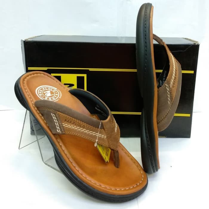 sandal kulit pakalolo N 0871 tan original sandal pria by pakalolo