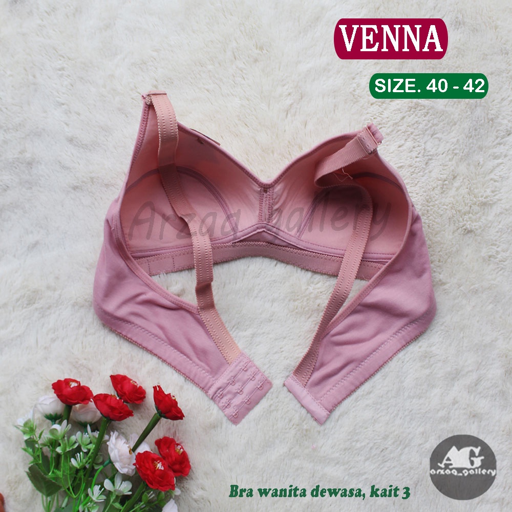 BH Venna Kait 3 - Bra Jumbo / BH Sport Wanita Dewasa - Kancing / Kait 3 - Random Warna