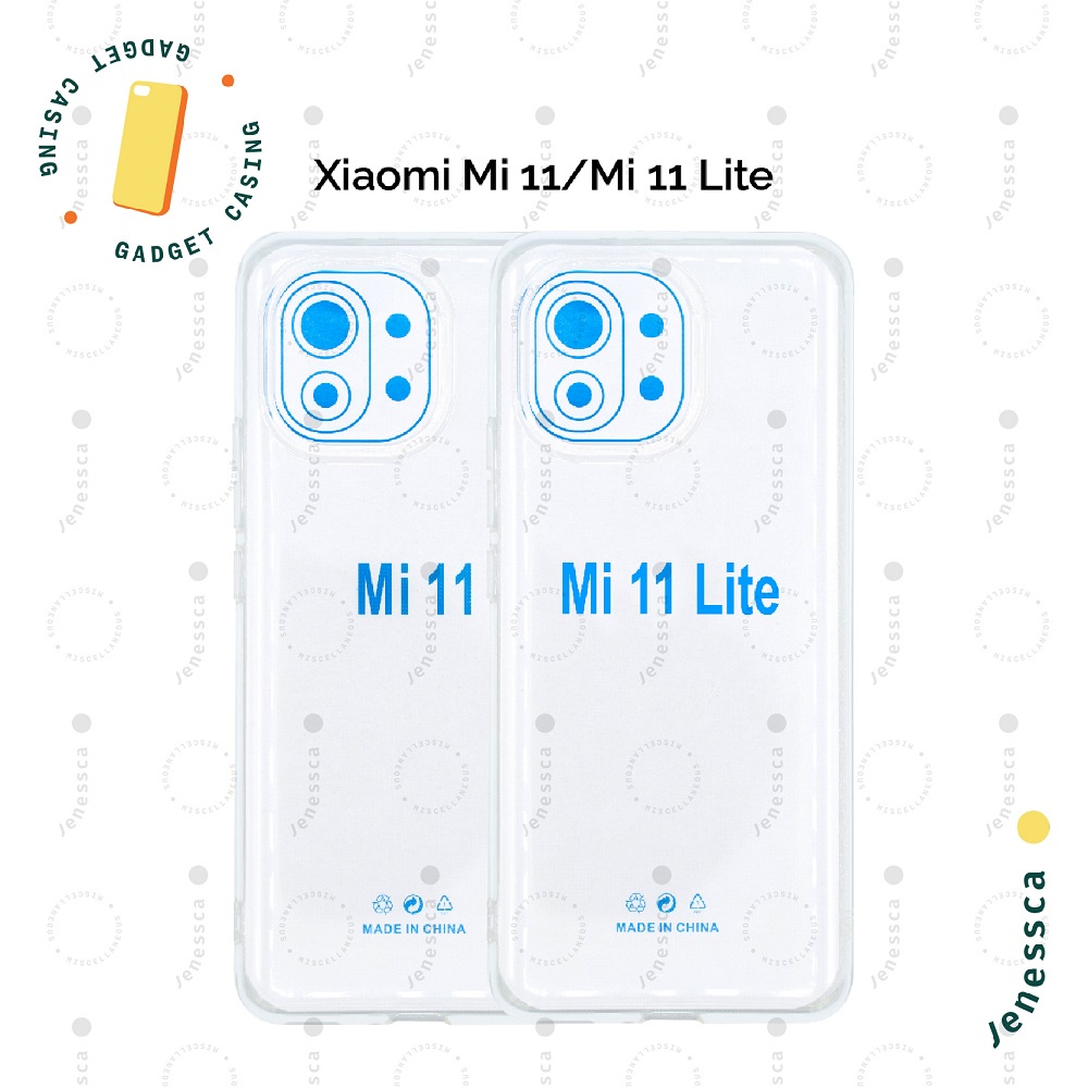 Casing Xiaomi Mi 11/Mi 11 Lite TPU Transparan Bening Slim Tipis 1.5mm