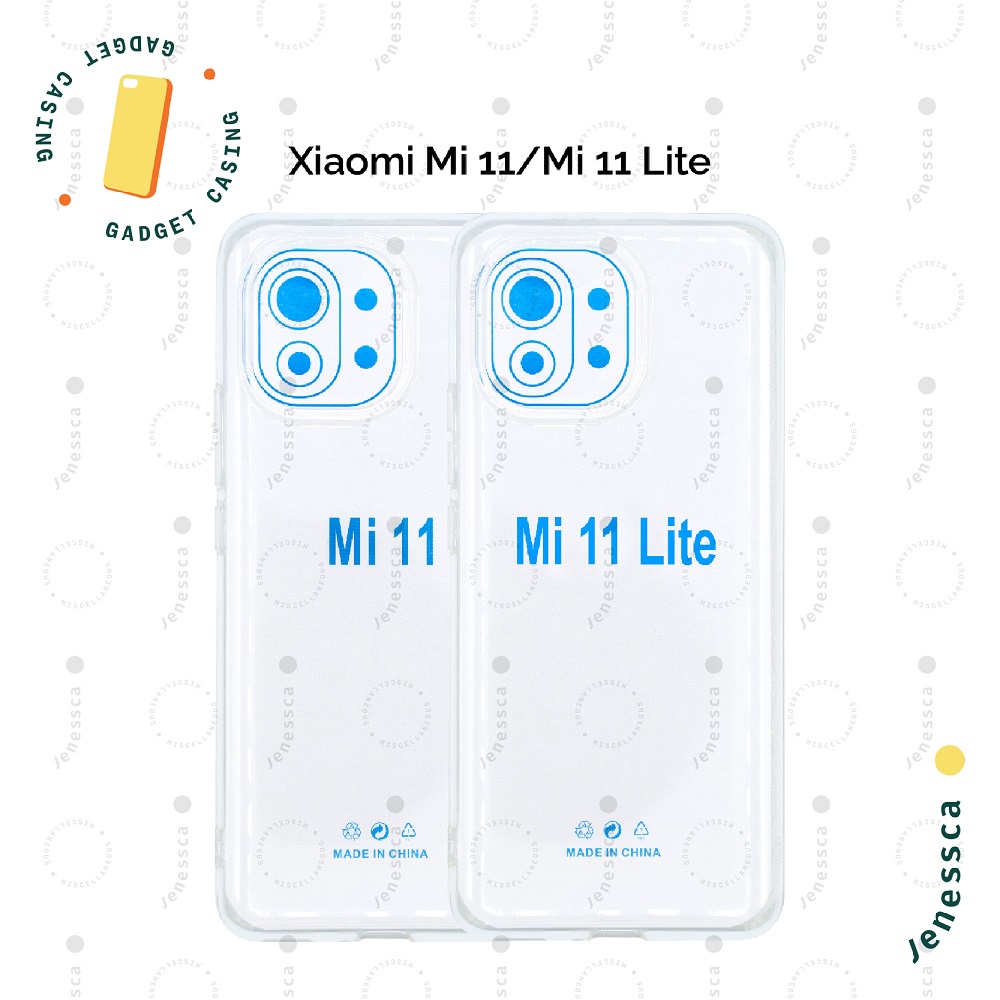 Casing Xiaomi Mi 11/Mi 11 Lite TPU Transparan Bening Slim Tipis 1.5mm