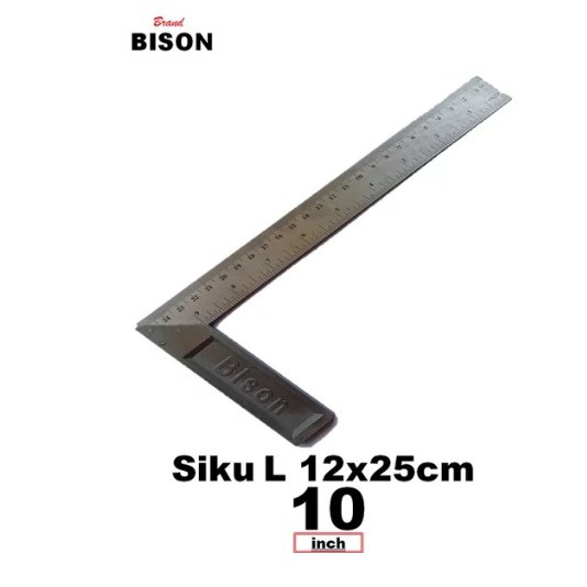 

Penggaris Siku Siku tukang Angle Square 10 Inch 25 Cm Carpenter Ruler