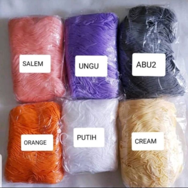 TALI KUR POLYESTER DIAMETER 3MM ( 2B ) HARGA UNTUK 25 METER